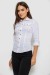 Рубашка женская однотонная, цвет белый, 230R068-3