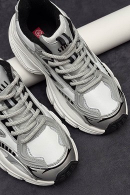 Кроссовки женские демисезонные, цвет бело-серый, 248RCX1500