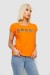 Футболка женская с принтом, цвет оранжевый, 244R2038