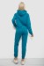 Спортивный костюм женский двухнитка, цвет бирюзовый, 214R1419-003 Спортивный костюм женский двухнитка, цвет бирюзовый, 214R1419-003