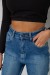 Джинси женские Mom-fit стрейч, цвет синий, 244R1136