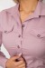 Сорочка жіноча однотонна, колір пудровий, 230R068 Сорочка жіноча однотонна, колір пудровий, 230R068