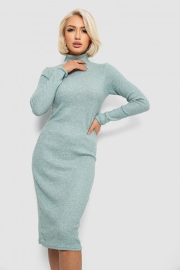 Платье повседневное утепленное, цвет оливковый, 257R115