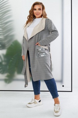 Кардиган женский, цвет серый, 257R5012