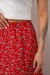 Юбка софт с цветочным принтом, цвет красный, 257R11