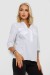 Блуза однотонная  -уценка, цвет молочный, 230R96-15-U