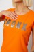 Футболка женская с принтом, цвет оранжевый, 244R2038