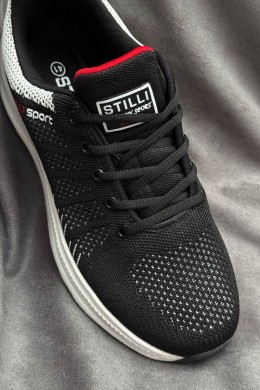 Кроссовки мужские демисезонные, цвет черно-белый, 248RH195