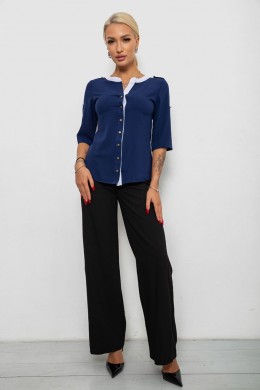 Блуза классическая, цвет синий, 230R111
