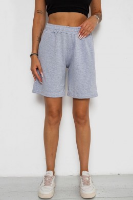 Шорти жіночі однотонні, колір сірий, 238R57820