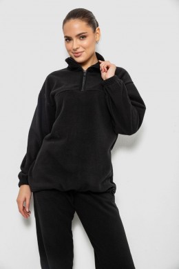 Спорт костюм жіночий на флісі, колір чорний, 241R2007