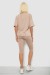 Костюм домашний женский с принтом, цвет бежевый, 257R738