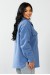 Рубашка -бомбер женская, цвет джинс, 257R153 Рубашка -бомбер женская, цвет джинс, 257R153