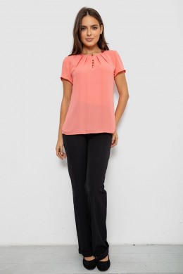 Блуза однотонная, цвет персиковый, 230R112