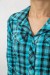 Сорочка жіноча повсякденна, колір бірюзовий, 230R064 Сорочка жіноча повсякденна, колір бірюзовий, 230R064