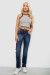 Джинсы женские однотонные Straight fit, цвет синий, 244R11489