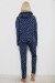Костюм женский домашний с принтом, цвет сине-белый, 257R1115