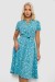 Платье софт с принтом, цвет бирюзовый, 230R1111 Платье софт с принтом, цвет бирюзовый, 230R1111