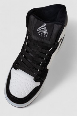 Кроссовки женские зимние на меху  -уценка, цвет черно-белый, 248RHB470-U-4