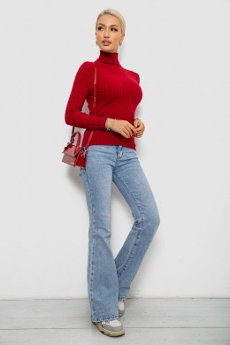 Гольф женский однотонный, цвет бордовый, 204R040