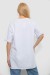 Футболка женская однотонная, цвет белый, 244R2024-5