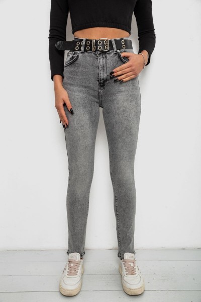Джинси жіночі Skinny, колір сірий, 244R00624
