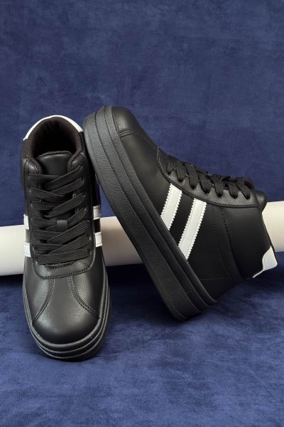 Кросовки женские демисезонные, цвет черно-белый, 248RWA160-5