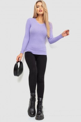 Водолазка женская в рубчик, цвет сиреневый, 204R9031
