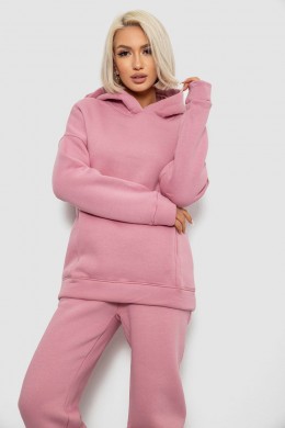 Спортивный костюм женский на флисе, цвет пудровый, 247R2012
