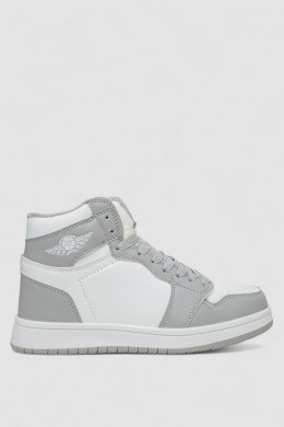 Кроссовки женские зимние на меху 48RHB470-14, цвет Бело-серый