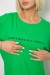 Футболка женская с принтом, цвет зеленый, 244R2020