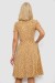 Платье софт с принтом в горох, цвет темно-бежевый, 230R0032-3 Платье софт с принтом в горох, цвет темно-бежевый, 230R0032-3
