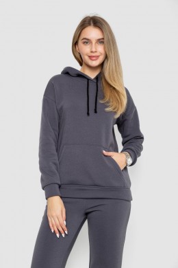 Спорт костюм жіночий на флісі, колір темно-сірий, 241R1530