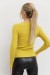 Кофта жіноча базова в рубчик, колір гірчичний, 204R002 Кофта жіноча базова в рубчик, колір гірчичний, 204R002