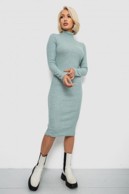 Платье повседневное утепленное, цвет оливковый, 257R115