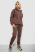 Спортивный костюм женский на флисе, цвет коричневый, 257R88 Спортивный костюм женский на флисе, цвет коричневый, 257R88