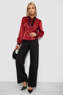 Сорочка класична в смужку, колір чорно-червоний, 230R066