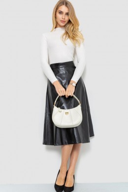 Водолазка женская в рубчик, цвет белый, 204R044