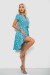 Платье софт с принтом, цвет бирюзовый, 230R0032 Платье софт с принтом, цвет бирюзовый, 230R0032