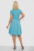 Платье софт с принтом, цвет бирюзовый, 230R0032 Платье софт с принтом, цвет бирюзовый, 230R0032