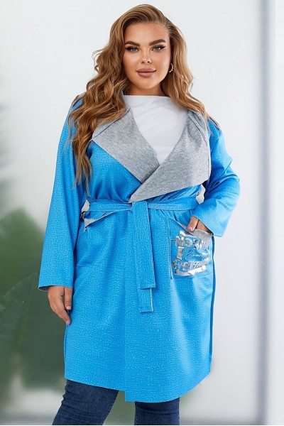 Кардиган женский, цвет голубой, 257R5012