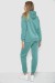 Спорт костюм женский на флисе, цвет оливковый, 241R1530
