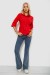 Сорочка жіноча однотонна, колір червоний, 230R068-5 Сорочка жіноча однотонна, колір червоний, 230R068-5