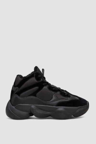 Кроссовки мужские зимние на меху  -уценка, цвет черный, 248RCX707-U