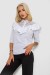 Блуза классическая 230R84-1, цвет Белый Блуза классическая 230R84-1, цвет Белый