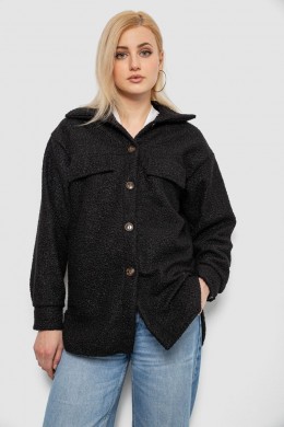 Рубашка -бомбер женская, цвет черный, 257R153