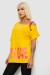 Футболка жіноча з принтом, колір жовтий, 244R2158 Футболка жіноча з принтом, колір жовтий, 244R2158