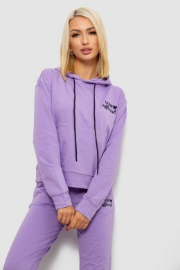 Спортивний костюм жіночий двонитка, колір бузковий, 214R1419-005