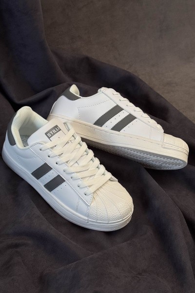 Кроссовки женские демисезонные, цвет бело-серый, 248RHB640