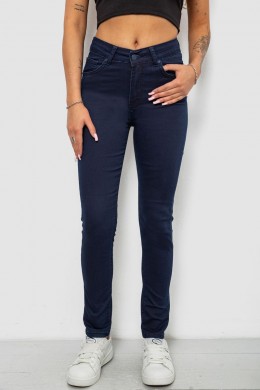 Джинси жіночі однотонні Skinny, колір синій, 244R253-10